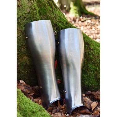 Grèves de chevalier (paire), acier