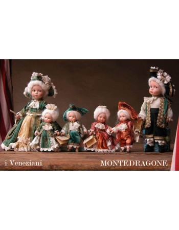 Les Vénitiens (Moyen) - Paire de 700 - Poupée Porcelaine 25 cm