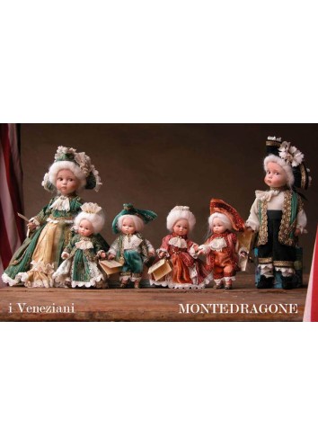 Les Vénitiens (Moyen) - Paire de 700 - Poupée Porcelaine 25 cm