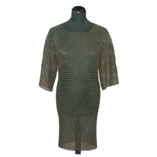 Haubert, cotte de mailles bruni