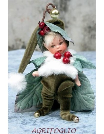 Elfe houx en porcelaine