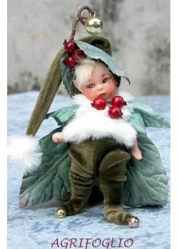Elfe houx en porcelaine