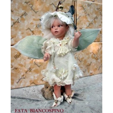 Poupée fée en porcelaine - Fée Aubépine - 26-29 cm