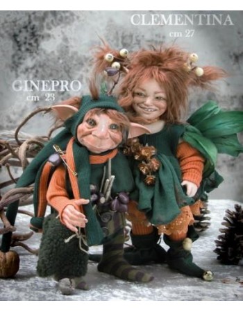 Poupées Elfes - Clémentine et Genévrier-  Poupées Porcelaine Collection
