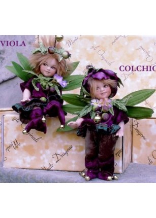 Poupées Colchico et Viola - Poupée Collection, 18 cm