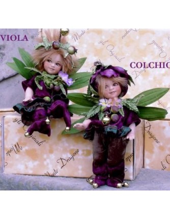 Poupées Colchico et Viola - Poupée Collection, 18 cm