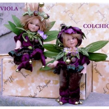 Poupées Colchico et Viola - Poupée Collection, 18 cm