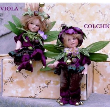 Poupées Colchico et Viola - Poupée Collection, 18 cm