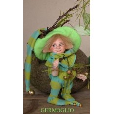 Poupée Elfe Bud, Poupée Porcelaine Collection, 18 cm