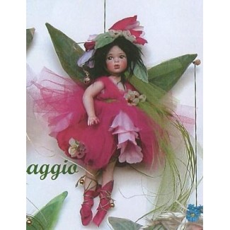 Fée Mai, Poupée fée en porcelaine de 28 cm