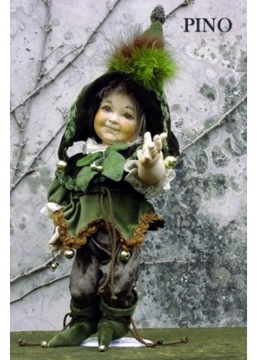  Poupée Elfe Pine - Poupée Porcelaine Collection, 34 cm