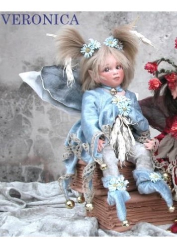 Fée Veronica, Collection de poupée fée en porcelaine 26 cm