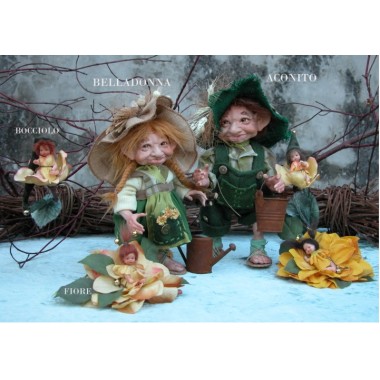 Poupée Elfe Aconito -, Poupée Porcelaine Collection