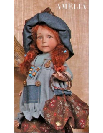 Poupée de Collection Amelia - Hauteur 42 cm