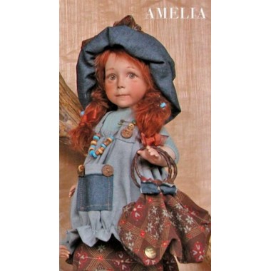 Poupée de Collection Amelia - Hauteur 42 cm