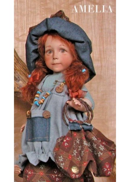 Poupée de Collection Amelia - Hauteur 42 cm
