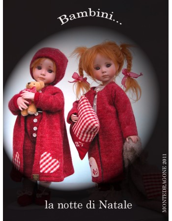 Les enfants à Noel - Poupée à Collectionner - Hauteur 29 cm