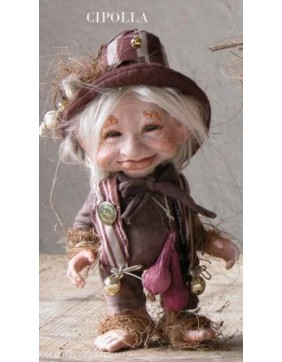 Poupée Porcelaine - Elfe Oignon, 18 cm - Poupée Collection