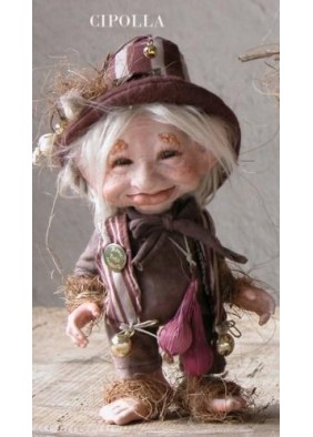 Poupée Porcelaine - Elfe Oignon, 18 cm - Poupée Collection