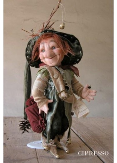 Poupée Porcelaine - Elfe Cyprès - Poupée Collection, 35 cm