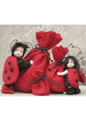 Poupées Elfes Coccinelle, Poupées Porcelaine Collection