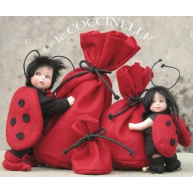 Poupées Elfes Coccinelle, Poupées Porcelaine Collection