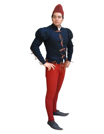Costume de style bourguignon du XVe siècle