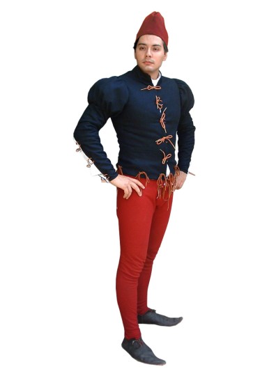 Costume de style bourguignon du XVe siècle
