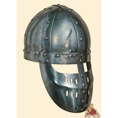 Casque Spangenhelm - Casque médiévale à faciale