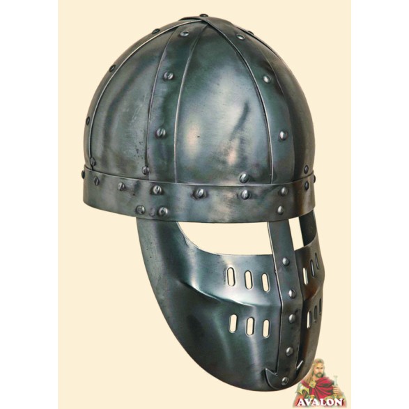 Casque Spangenhelm - Casque médiévale à faciale