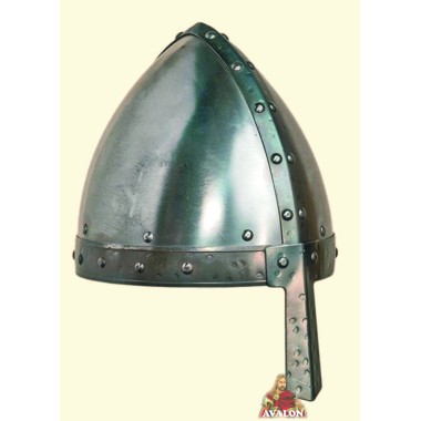Casque Médiéval - Casque Conique à Nasal