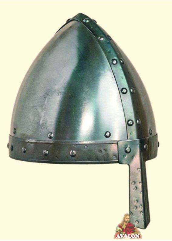 Casque Médiéval - Casque Conique à Nasal