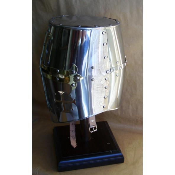 Casque Templier - acier inoxydable