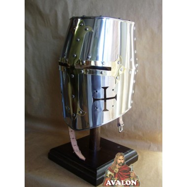 Casque Templier - acier inoxydable