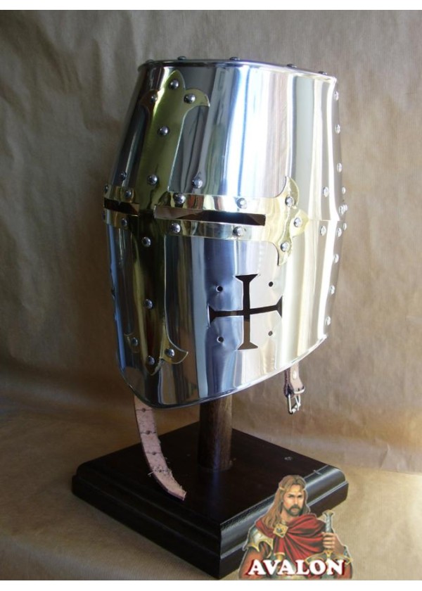 Casque Templier - acier inoxydable