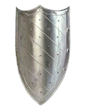 Bouclier médiéval avec trois points