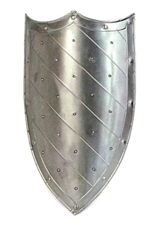 Bouclier médiéval avec trois points