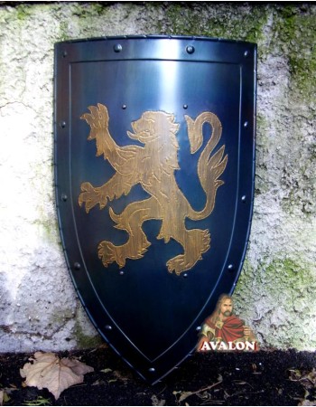 Bouclier Médiévale - Bouclier Avec Lion Rampant