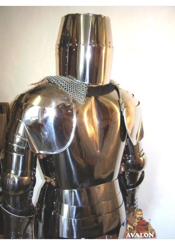 Armure Templier Fonctionnelle en acier inoxydable