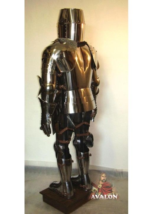 Armure Templier Fonctionnelle en acier inoxydable