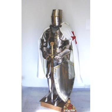 Armure Templier Fonctionnelle en acier inoxydable
