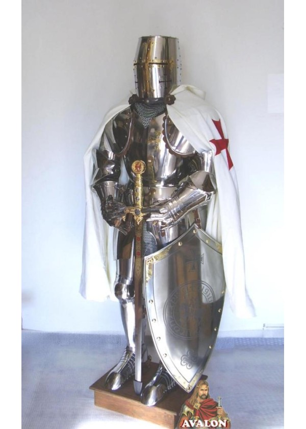 Armure Templier Fonctionnelle en acier inoxydable