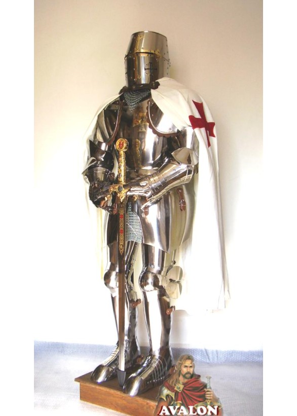 Armure Templier Fonctionnelle en acier inoxydable