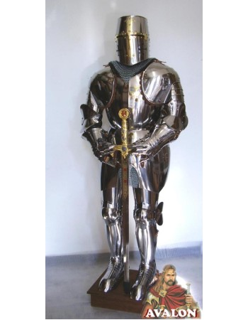 Armure Templier Fonctionnelle en acier inoxydable