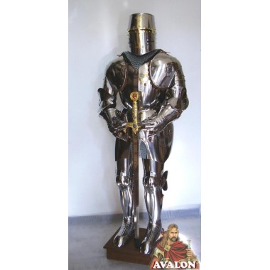 Armure Templier Fonctionnelle en acier inoxydable