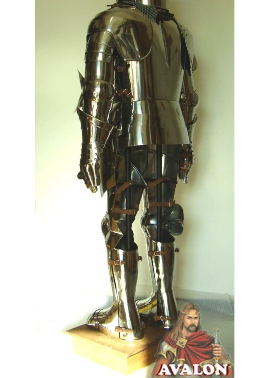 Armure Templier Fonctionnelle en acier inoxydable