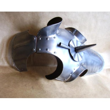 Chamfron, Armure de cheval médiéval