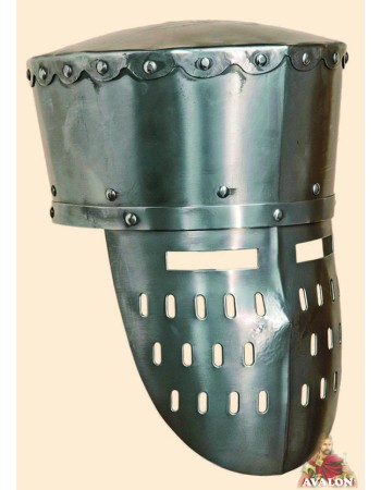 Heaume à Timbre Plat - Casque Cylindrique
