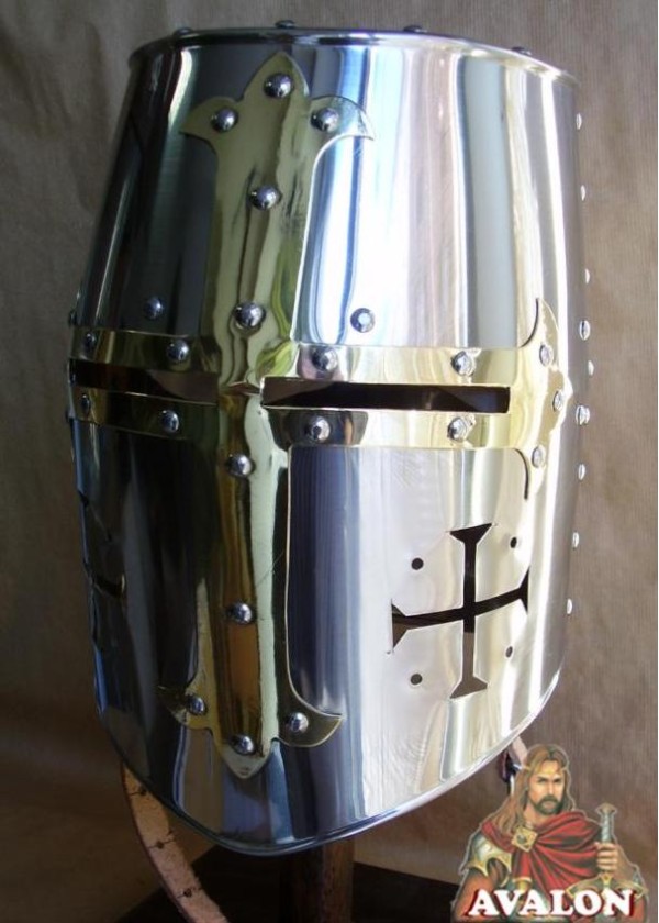 Casque Templier - acier inoxydable
