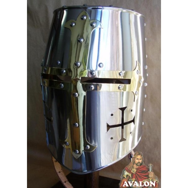 Casque Templier - acier inoxydable